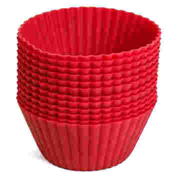 Silicone Baking Cup Liners 12 reutilizáveis ​​antiaderente baking copos